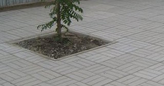 Качественная тротуарная плитка серого цвета в Устях-Джегуте в октябре