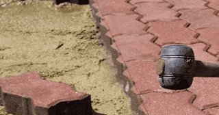 Укладка плитки на песок в Устях-Джегуте в октябре
