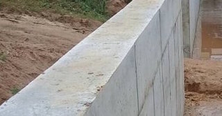 Строительство подпорной стенки из бетона в Устях-Джегуте в октябре